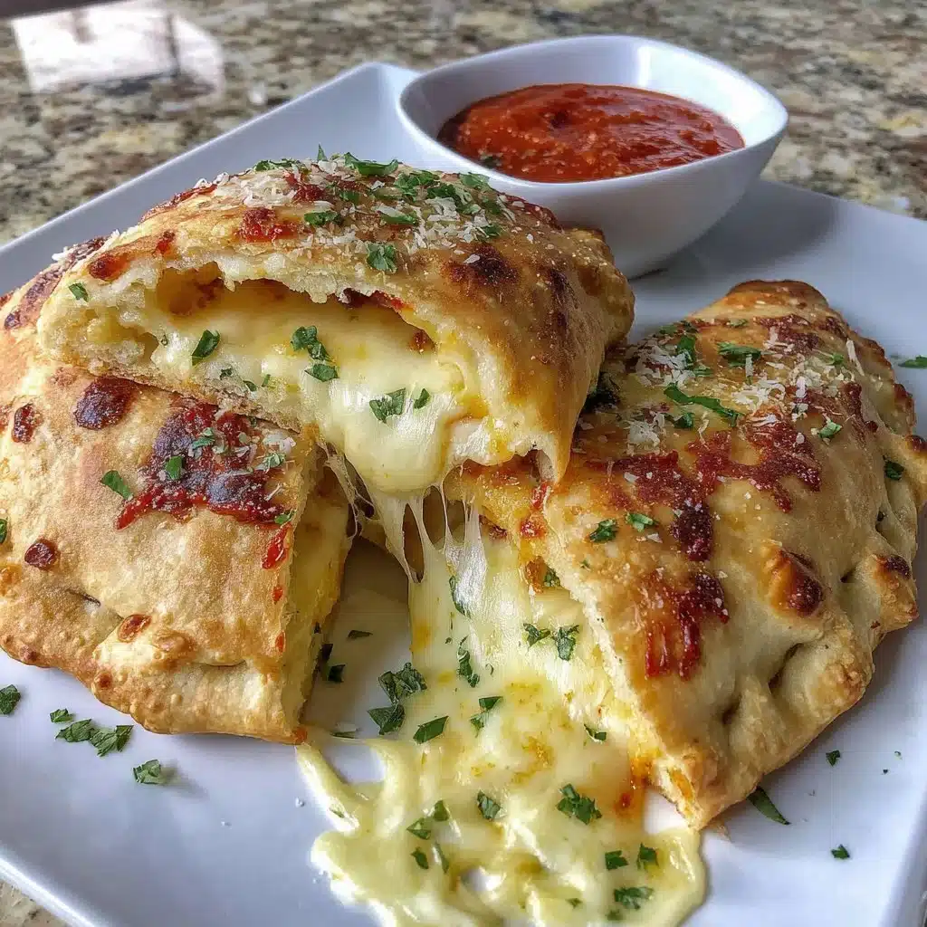 Delicious air fryer calzones filled with cheese and pepperoni, perfect for fall