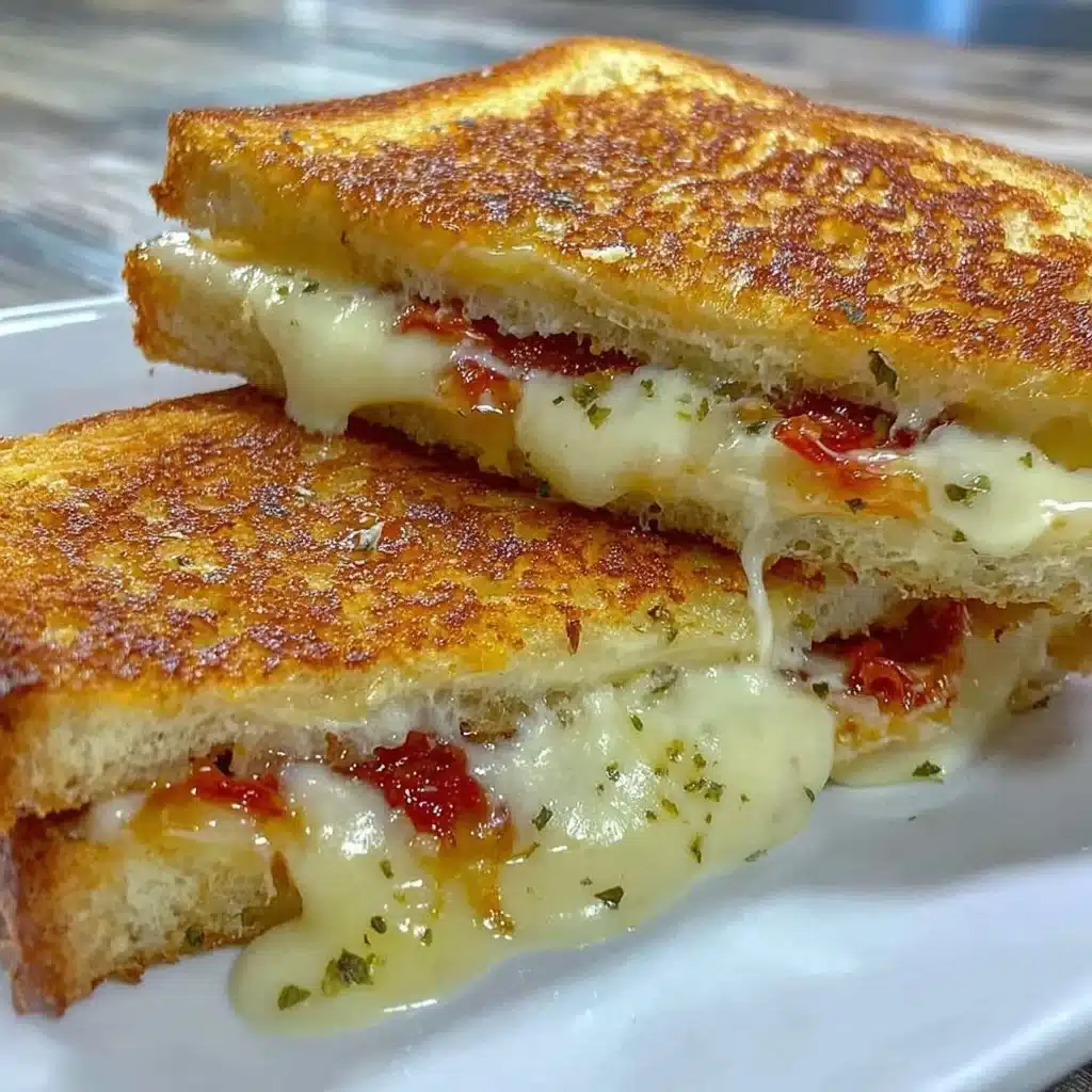 Easy air fryer grilled cheese sandwich with melted cheese and crispy bread