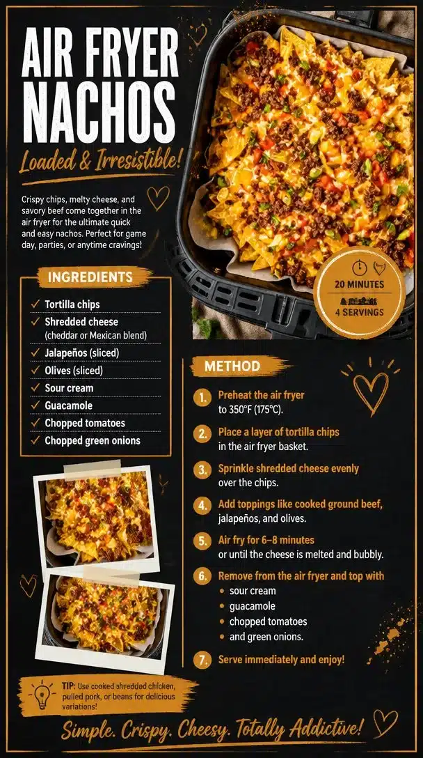 Air Fryer Nachos: A Cozy Fall Delight