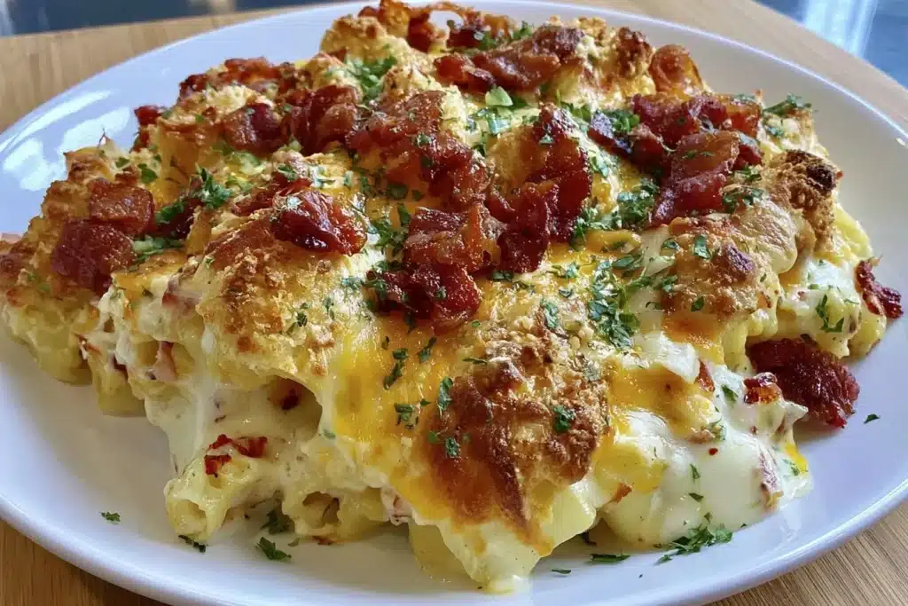 Delicious Crazy Good Casserole with layers of flavor and ingredients