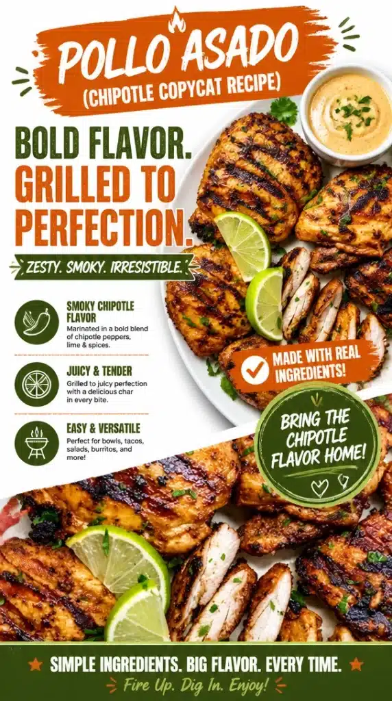 Delicious roast chicken from a Chipotle copycat recipe served on a plate